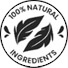 100% natural ingredients label